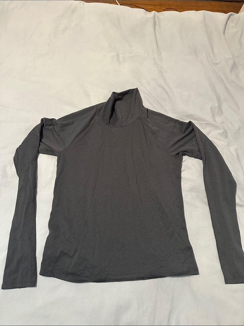 Outdoor Voices Charcoal Mock Neck Long-Sleeve Top